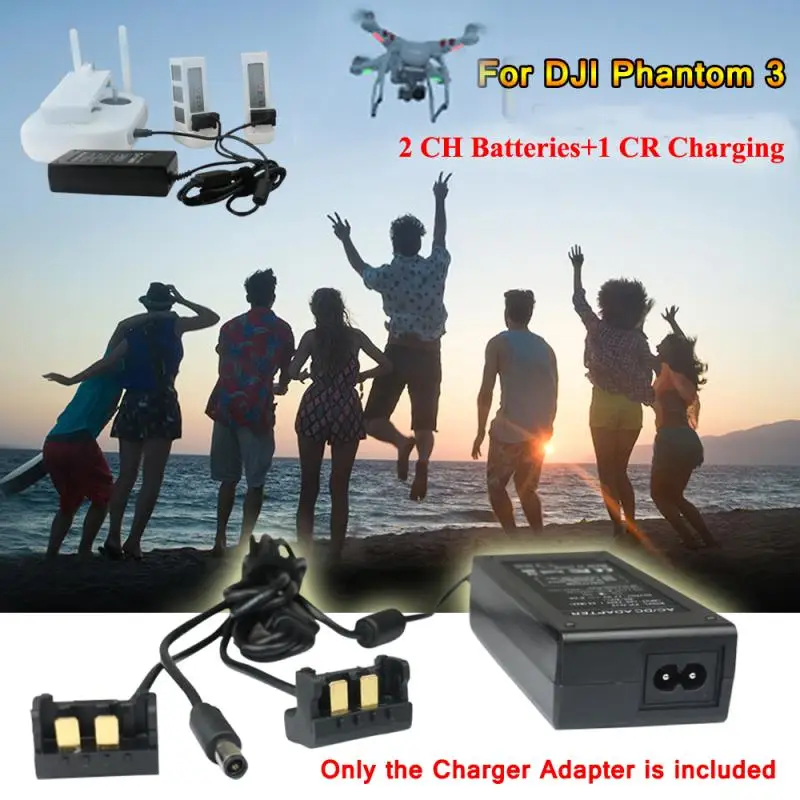 DJI Phantom 3 Pro 2 CH Batteries And Controller Charger Power Adapter W/ AC Cable DJI Phantom 3 Pro 2 CH Batteries And Controller Charger Power Adapter W/ AC Cable