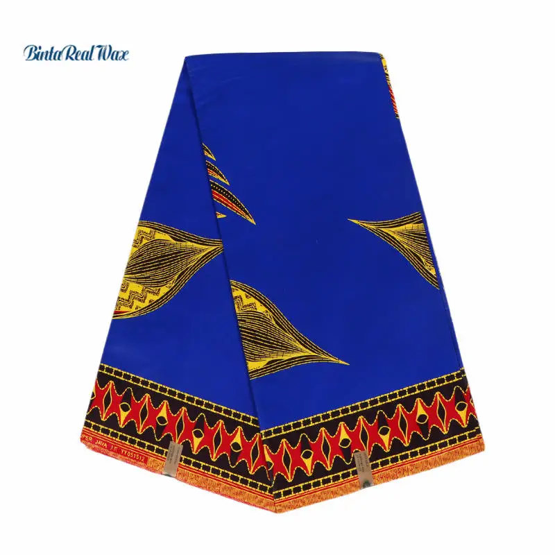 

6 Yards Real Dutch Wax Prints Fabric Wax Hollandais African Fabric For Patchwork Dress 100% Cotton Ankara Fabric 24FS1088