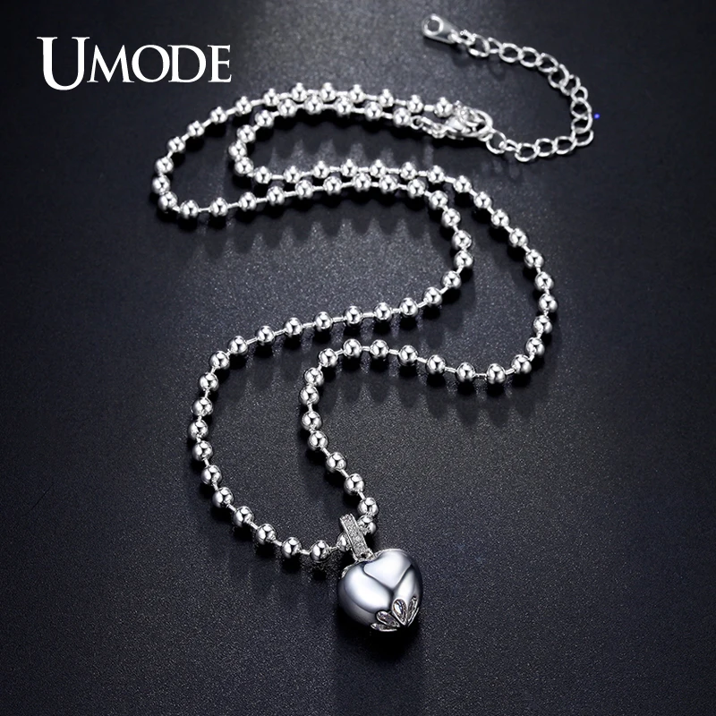 Umode 10 X мм ясно Heart Shaped CZ белый позолоченный пухлые в форме сердца моделируется