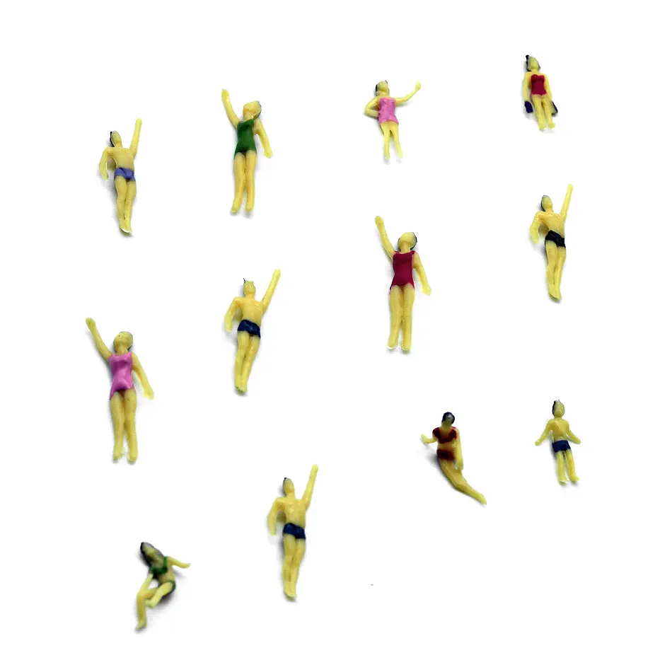 

Teraysun high quality 1/100 2CM HIGH architectural scale models swimming figures