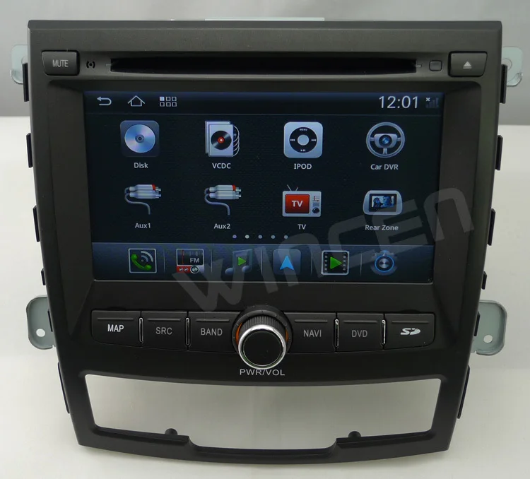 Discount S150 Android 4.0 Car DVD GPS player for Ssangyong Korando 1080p HD A8 chip1GHZ CPU 512MB  DDR DSP WIFI 3G DVR TMC TPMS(opt) 3
