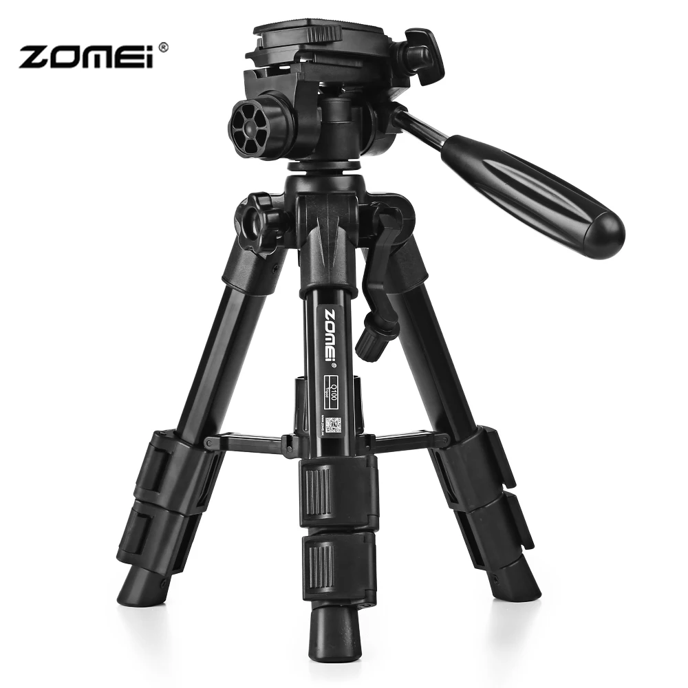 

Zomei Q100 Mini Travel Tabletop Table Tripod Lightweight Desktop Tripod For Canon Nikon DSLR Camera And Mobile Phone