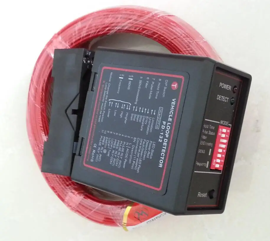 with50mloopcablePD132SingleChannelInductiveVehicleLoop