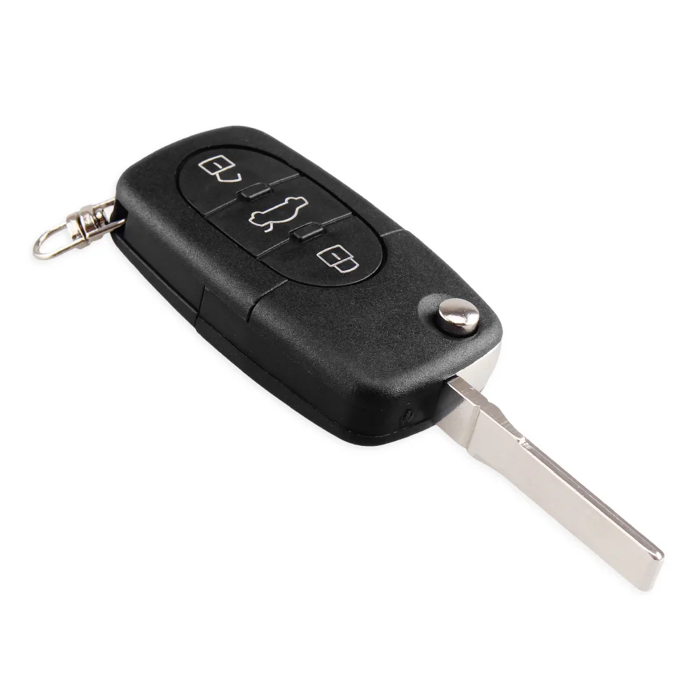 KEYYOU флип-ФОБ автомобиль дистанционного ключа оболочки корпуса для VW Volkswagen Passat, jetta, GOLF Beetle 2/3/4 пуговицы подходит CR1616