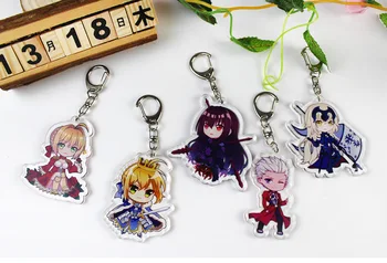 

2019 Japanese Anime fate go Acrylic action figure keychain