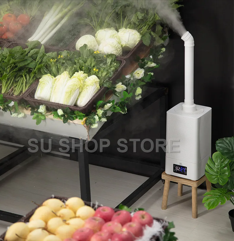 Industrial Air Ultrasonic humidifier Mute Commercial Supermarket Vegetables Mist Maker 11L Fogger Spray Anion Humidifiers