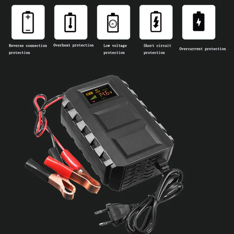 

New Smart Intelligent 12V Automobile Lead Acid Battery Charger for Car Motorcycle CSL2018