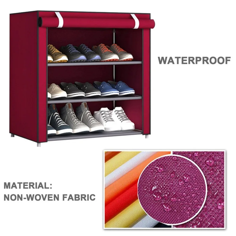 

Dustproof Large Size Non-Woven Fabric Shoes Rack Shoes Organizer Home Bedroom Dormitory Shoe Racks Shelf Cabinet