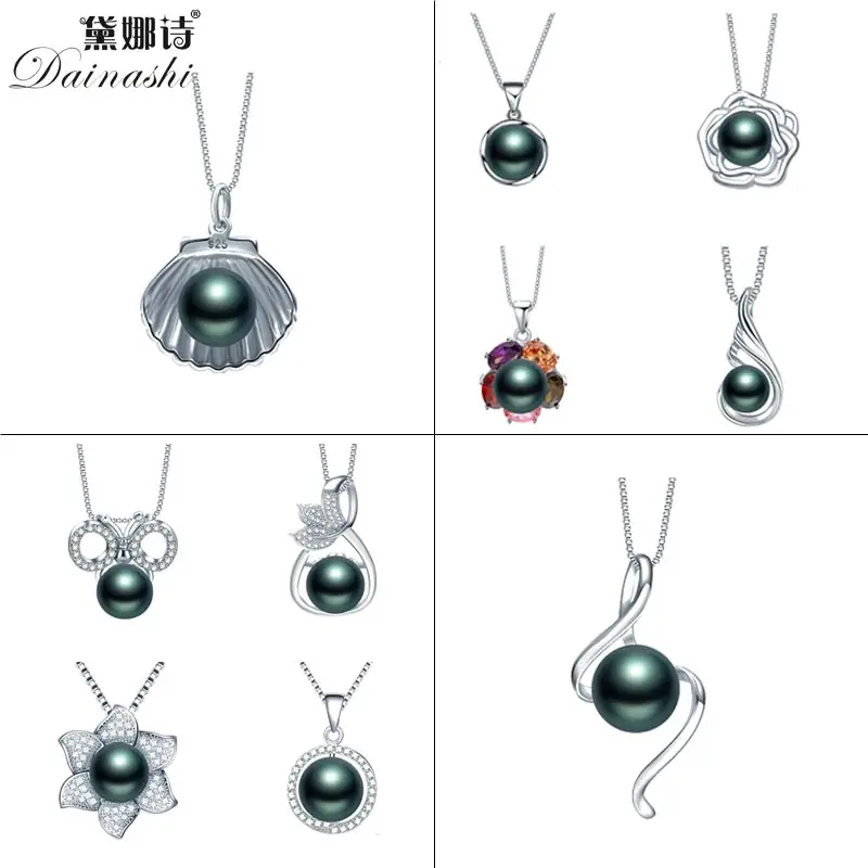 

90%OFF $ 5.95- $8.99 Charms Black Pearl Pendant Necklace For Women Jewelry 100% Natural Freshwater Pearl Pendant Wedding Gift