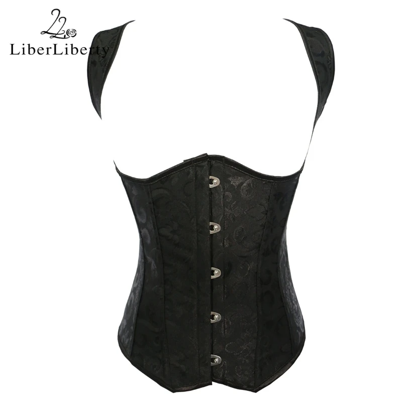 Buy Sexy Corset Underbust Golden Jacquard Korset