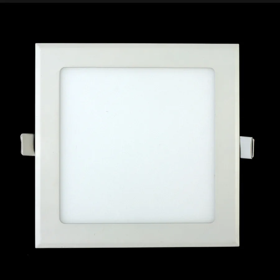 Светодиодная панель с регулируемой яркостью, квадратная панель света, 3 Вт, 4 Вт, 6 Вт, 9 Вт, 12 Вт, 15 Вт, 25 Вт, Потолочная Встраиваемая лампа, теплый/натуральный/холодный белый цвет
