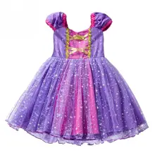 Новинка, Лидер продаж, квадратные футболки с принтами для девочек, платье из фатина, вечерние платья с бантом для косплея, для От 1 до 6 лет, 80-120 см