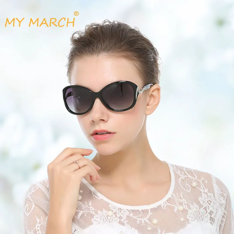 MYMARCH New Polarized Sunglasses Women Brand Designer Female Sunglasses Vintage Sun Glasses gafas oculos de soll masculino UV400