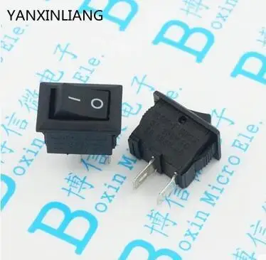

10PCS/Lot 110V 250V KCD1-101 2Pin Snap-in On/Off Rocker Switch 10MM*15MM