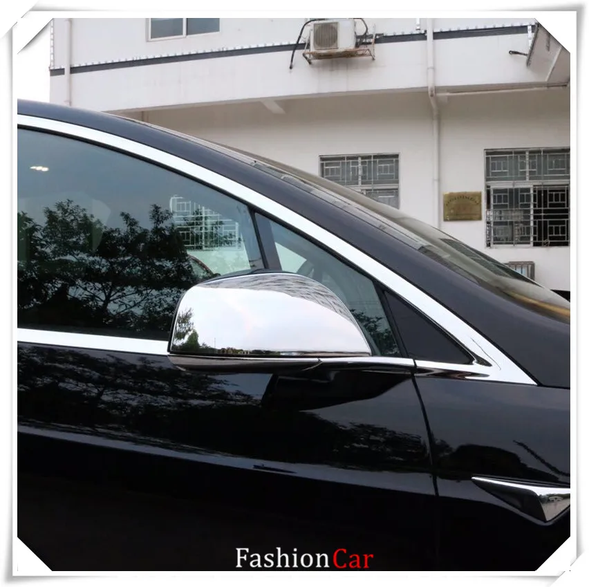 Us 4212 16 Off2pcsset Abs Chrome Rearview Mirror Trim Cover Accessories For Tesla Model X 2016 2017 2018 In Interior Mouldings From Automobiles