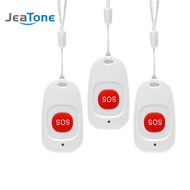 

3pcs Wireless SOS Emergency button Alarm Home Burglar Alarm Panic button Alarm Sensor 433MHz for PS85 Security Alarm System