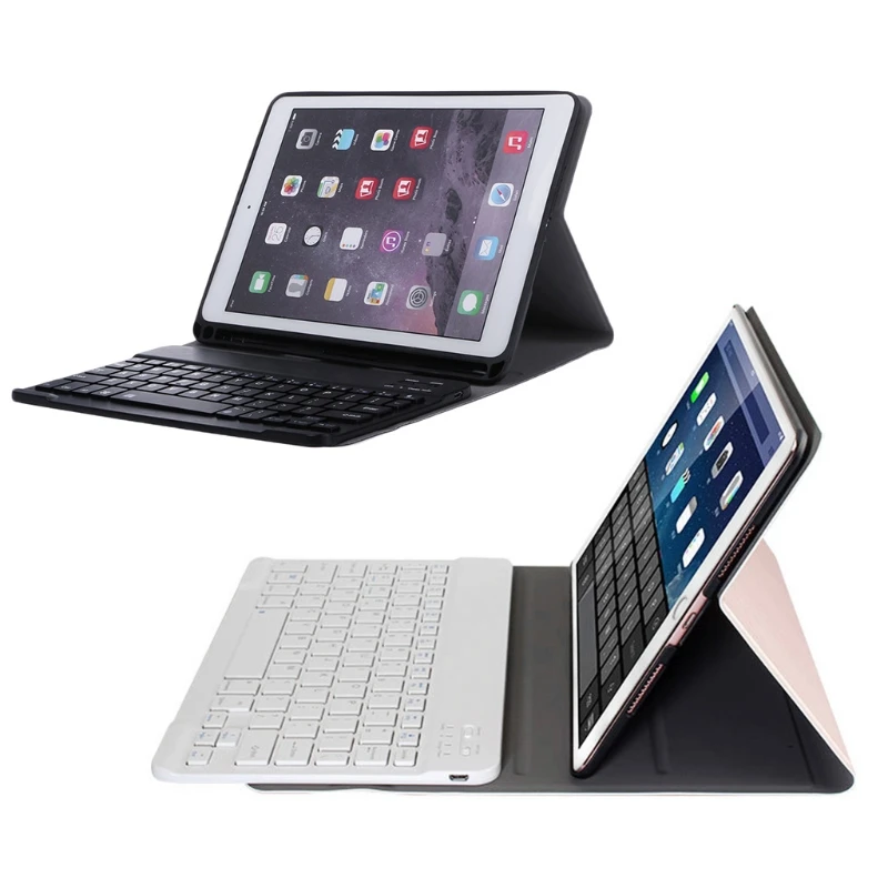 Съемная Bluetooth клавиатура Folio Stand крышка Карандаш держатель для iPad 9,7 2018