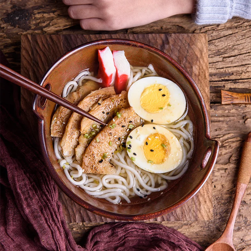 Семейная керамическая миска для супа рамен тарелка большая салата в отеле