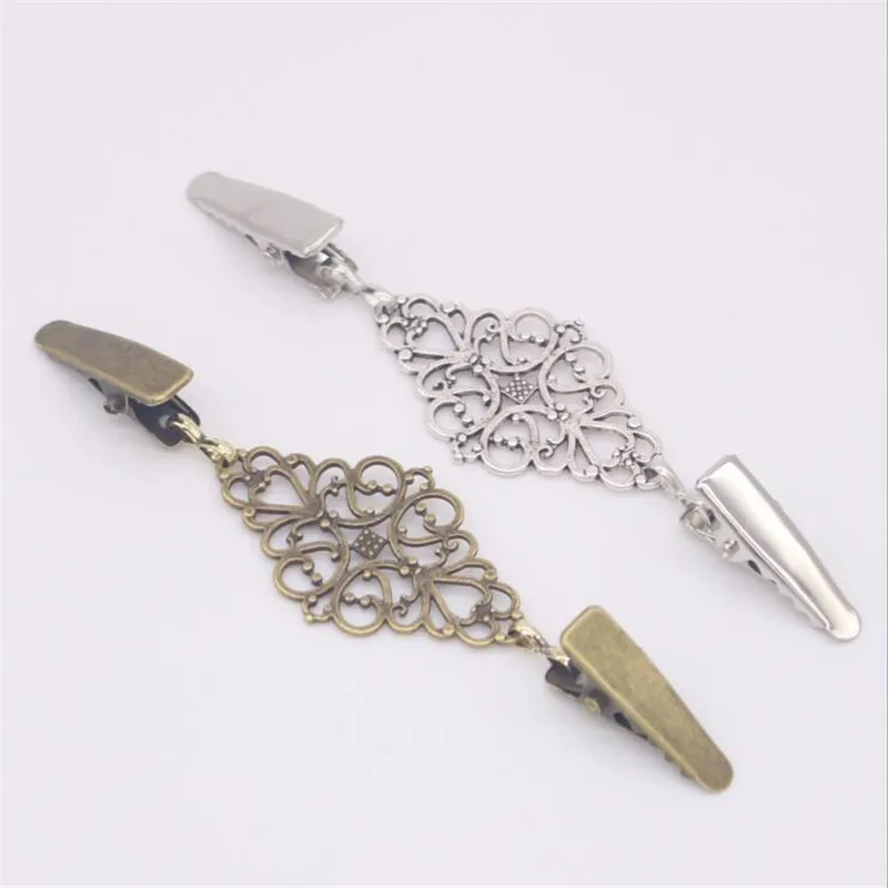 

1Pcs Retro Sweater Cardigan Clip Buckles Metal Buckle Fashion Metal Buttons For Clothing bag Decoration Garment Hooks