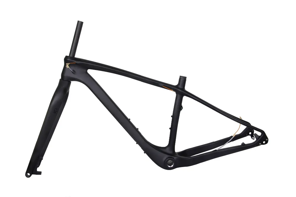 

Dengfu new 4.9" max tires carbon fat bike frame/fork UD matt fat bicycle frame QR/thru axle 190/197mm 100mm BSA snow bike frame
