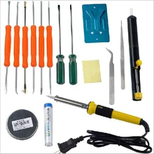 17 в 1 DIY 40 Вт Электрический паяльный инструмент для начинающих набор в том числе 17 аксессуаров