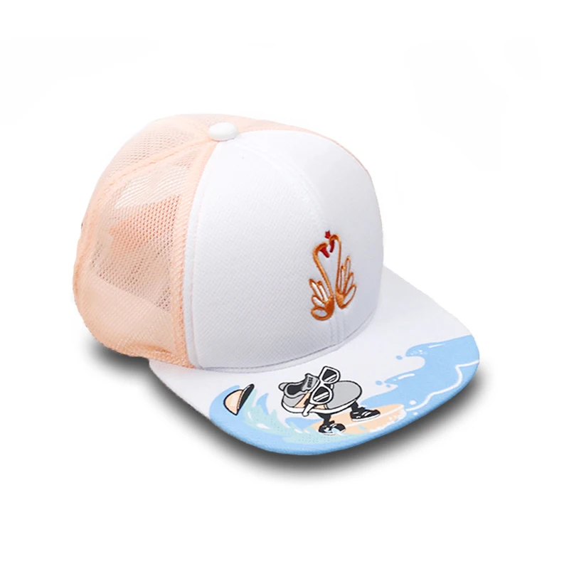 2018 Горячие мультфильм милый лебедь Шапки дети Snapback Кепки s Бейсбол с ушками