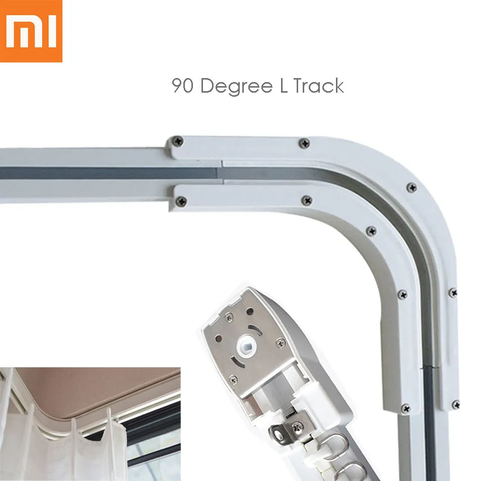 Высокое качество 90 градусов L/U занавес трек для Xiaomi Aqara мотор Zigbee автоматическая