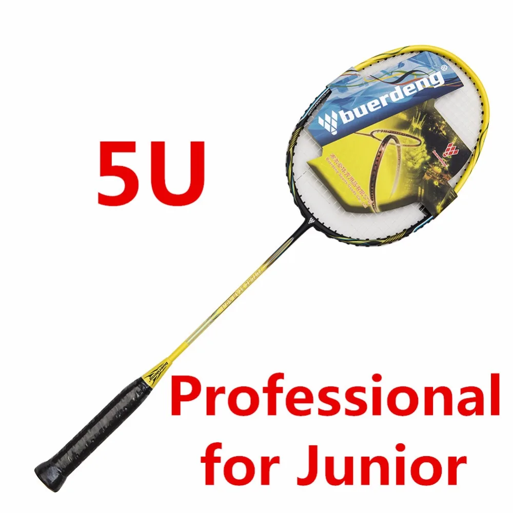Professional super junior badminton racket prestrung boca junior high