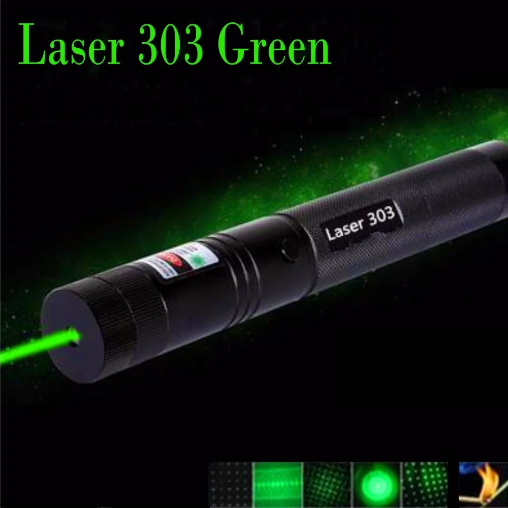 Tinhofire الأعلى الليزر 303 5 ميجا واط الليزر الأخضر 532nm الليزر مؤشر الليزر 303 مع نمط ستار تصفية وآمنة الرئيسية