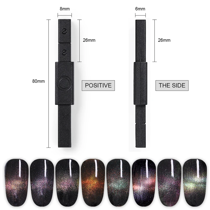 

3D Magnetic Cat Eyes Magnet Diy Stick For UV Gel Polish Manicure Tool Nail Art Manicure curve nails line a ongle Stick For Nails