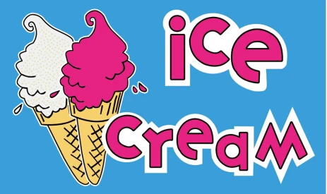 ice cream Flag 3x5FT banner 100D 150X90CM Polyester brass grommets
