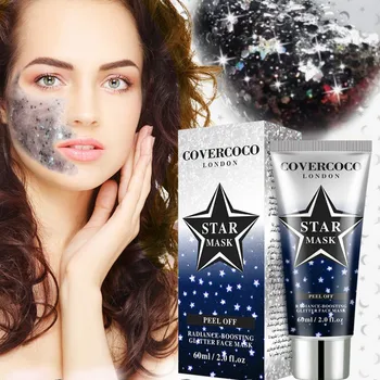 

60ml STAR MASK Glitter Peel off Black Mask Face Mask Moisturizing Nourish Blackhead Remover Korean Skin Care