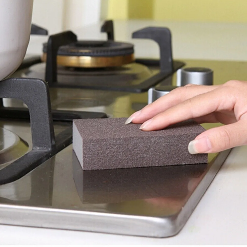 Губка Карборундовая щетка для мытья кухни, чистящее средство для кухни, инструмент для чистки посуды из нержавеющей стали, волшебная щетка для горшка