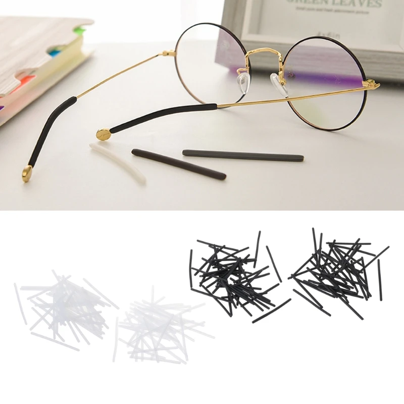 20 Pairs Non slip Elastic Detachable Eyeglasses Silicone Rubber Temple