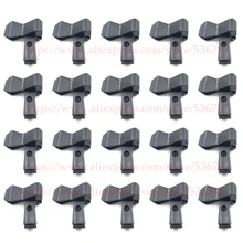 20 шт. черный подставки Универсальный держатель для Универсальный ручной микрофон клип