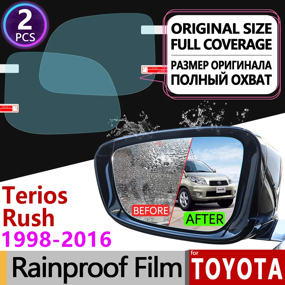 

for Daihatsu Terios Taruna Toyota Rush Bego 1998-2016 Anti Fog Film Cover Rearview Mirror Rainproof Anti-Fog Films Accessories