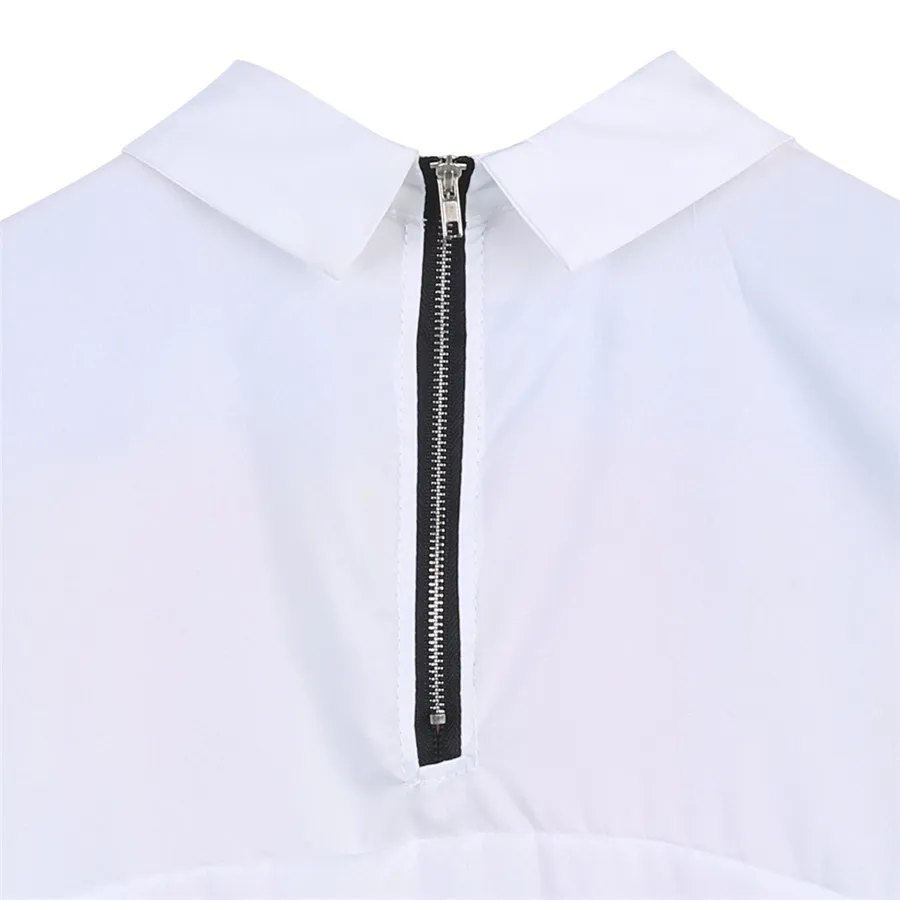 Весенние женские Шифоновая блузка женская элегантная Street темперамент с длинным рукавом Блузки для малышек с длинным рукавом шифоновая рубашка для женщин