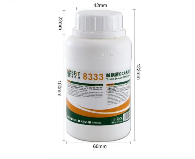 Cena Strong 8222 8333 250ml ekran dotykowy OCA usuwanie płynów naprawa płynny klej płyn do czyszczenia PCB dla Iphone Sumsung + nóż