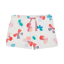 Little Maven/Новые летние брендовые Детские милые хлопковые трикотажные шорты с принтом бабочки для девочек, повседневные шорты с эластичной резинкой на талии