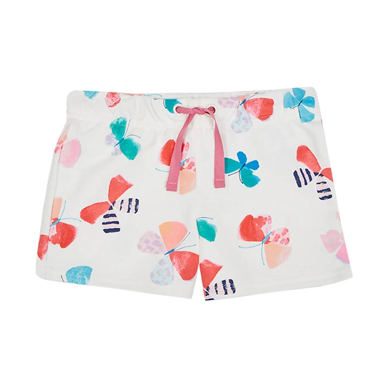 

Little Maven New Summer Brand Children Lovely Butterfly Printed Quality Cotton Knitted Girls Casual Elastic Waist Shorts