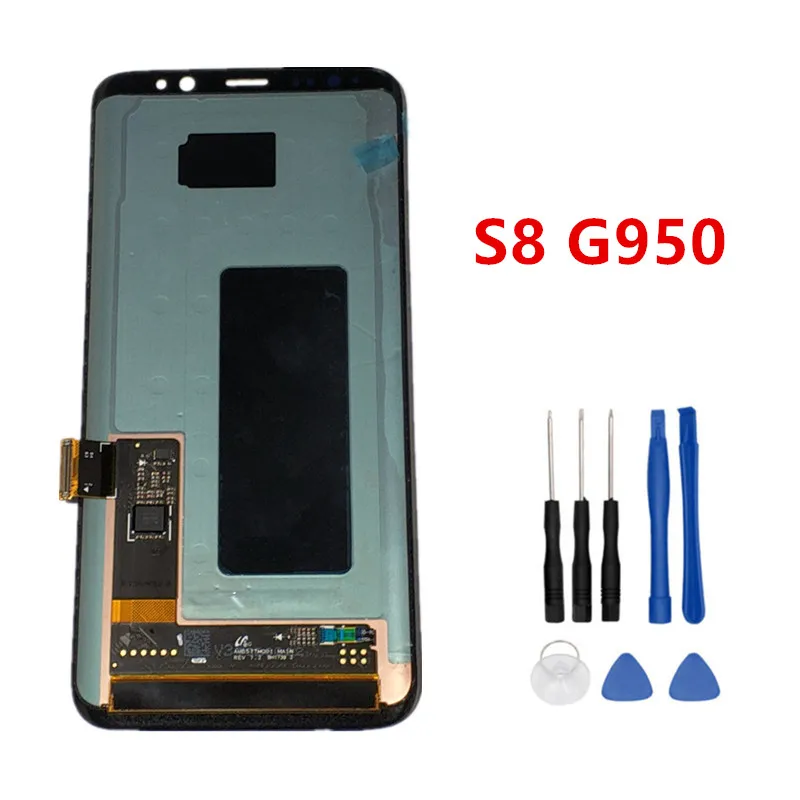 AMOLED для SAMSUNG Galaxy S8 G950F ЖК-дисплей с рамкой дисплей сенсорный экран дигитайзер Замена для SAMSUNG GALAXY S7 G930 ЖК