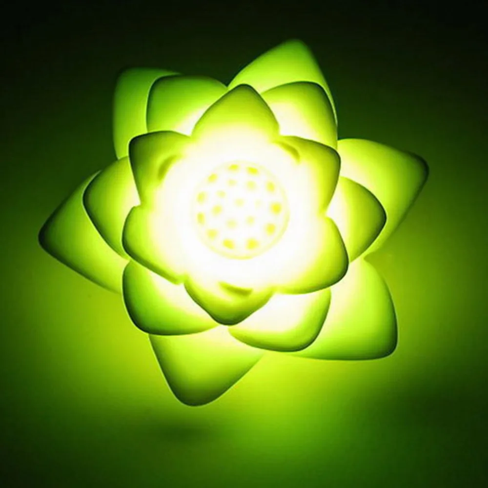 

Lotus Night Light LED Romantic Flower Auto Color Changing Love Mood Lamp Candle Lights Wedding Party Decoration