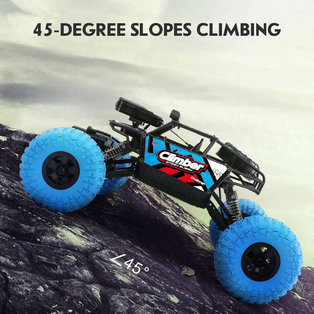 

Vehicle Model Model Car RC Toy Q45 1:18 Blue 2.4G Rechargeable FPV for JJRC Q45 WiFi Funny Battery Operated Outdoor Model