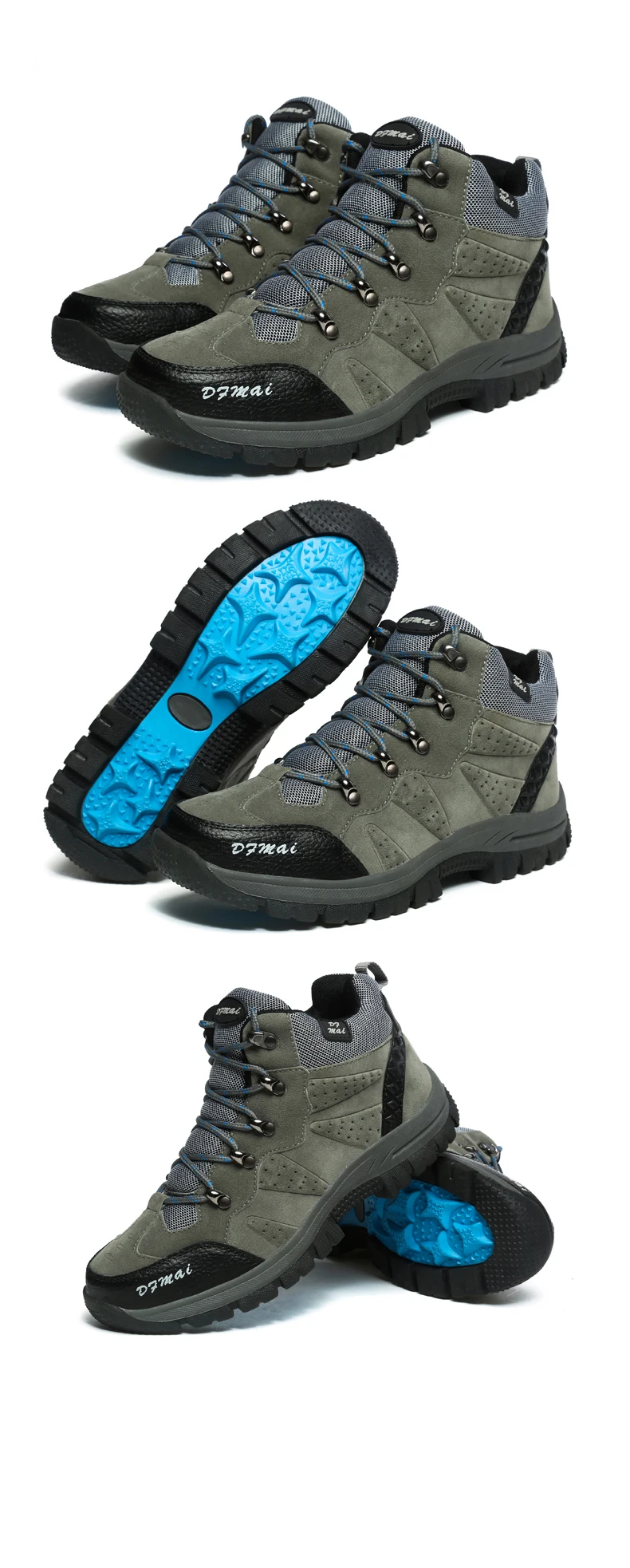 Новые зимние сапоги Для мужчин с теплые меховые зимние ботинки светильник Водонепроницаемый дышащая мужская обувь высокие ботильоны на резиновой подошве, обувь больших размеров 48
