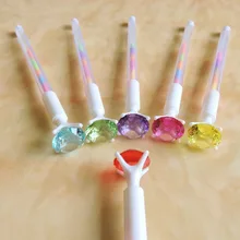 Новое поступление Радужная гелевая ручка diy фото ручка 6 цветов многоцветная ручка с камнем для детей и студентов сверху