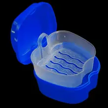 Зубной Протез для ванной чехол Стоматологическая ложная коробка для хранения зубов с подвесным сетчатым контейнером psw0629