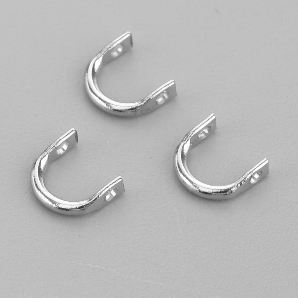 50pc Easy-Spin Clevises Clevis Stainless Steel DIY Spinnerbaits Fishing Lure Accessories Tackle Craft S/M/L