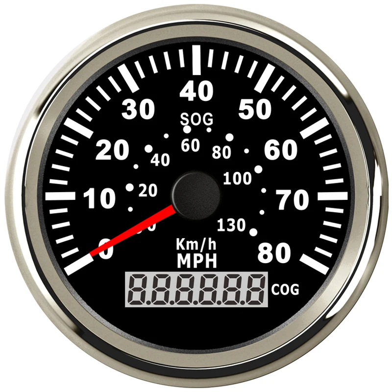 

Universal 2'' 85mm GPS Speedometer Digital Waterproof Speedo Gauge 80MPH 130KM/H for Car Motorcycle Racing Car 12V/24V