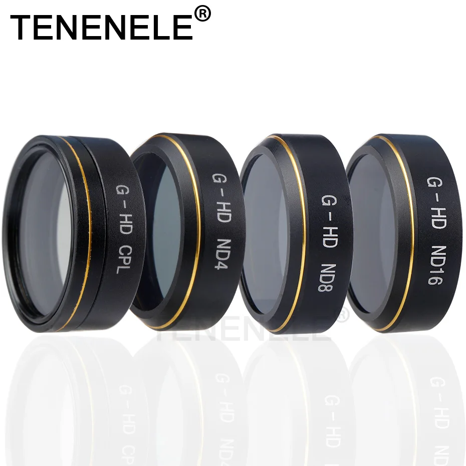 

TENENELE For Phantom 4 Pro Drone Filter ND 4 8 16 Circular PL Polarizing Filters For DJI Phantom 4 Pro Plus/Advanced Accessories