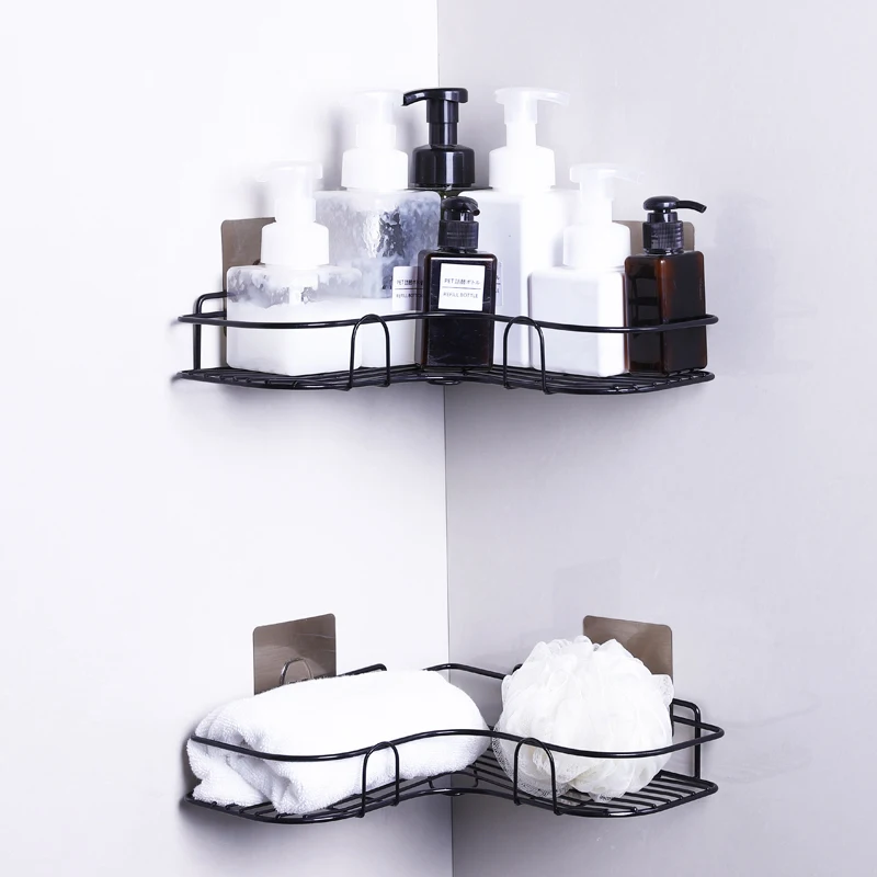 

Bathroom shelf kitchen spice rack bathroom toilet wall free punching wall mounted space storage rack CL525101 Bathroom organizer